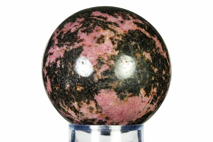 Polished Rhodonite Sphere - Madagascar #337266